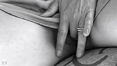 Girl Fingers Dripping Pussy Under Desk Masturbating Hardcore!