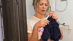 Stepson fills stepmom Monique Fuentes tight pussy creampie big ass bounce