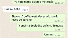 my latina girlfriend gets super horny on phone chat part 3