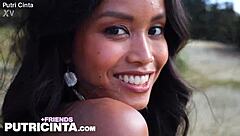 ever seen a horny asian slut like putri cinta tease her hard nipples in golden fields?