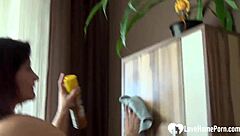 ever wonder why this milf fingers her hairy pussy on the floor like that?