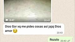 my latina girlfriend gets super horny on phone chat part 3