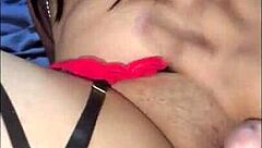 i was watching porn when my stepmom caught me stroking hard