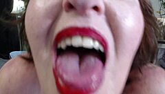 dawnskye1962's first asian gets derogatory name calling cumshot