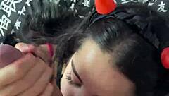 Submissive Debora Prado Smokes Jerks and Deepthroats Monster Cock