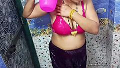 uhh i mean indian desi bhabhi looks so relaxed bathing like that...