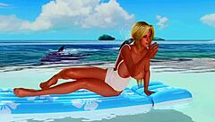 Doa-He-F9s tanned nude panties display