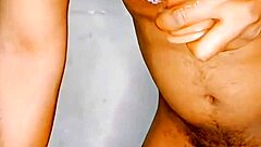 exotic mature milf in bra thong and chastity cage takes standing missionary fuck with small cock