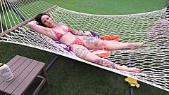 stepmom gets lotion rubbed on tits then fucked hard pov