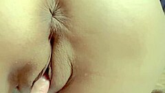 Virgin wife shaved pussy takes first cock Christmas closeup homemade