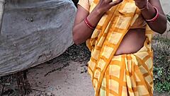 indian couple starts fucking outdoors then moves inside 😘🔥