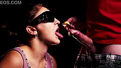 Wanna play taste game with blindfolded cheating girl and friend's cum?