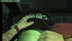 i pick up street prostitute for blowjob ending with cum straight in her mouth