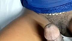 Beautiful black teen 18+ ebony deepthroats licks spits sloppy on cock amateur homemade