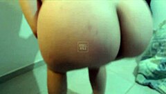 Blonde's Big Ass Teases Live Until Nude