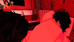 Girl slammed hard against the wall in steamy cartoon fuck fest