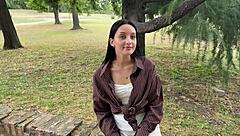 i met sexy brunette park n fucked rough doggystyle pov quickie