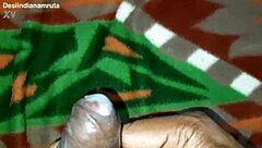jerk off to indian girlfriend's hairy pussy while lover unloads cumshot