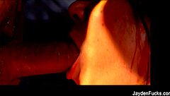 Jayden Jaymes' Wild Threesome Cumshot Facial Blast!