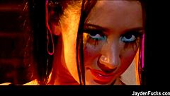 Jayden Jaymes' Wild Threesome Cumshot Facial Blast!