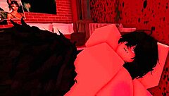 Girl slammed hard against the wall in steamy cartoon fuck fest