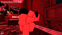 Girl slammed hard against the wall in steamy cartoon fuck fest