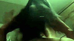 She rides dildo on webcam showing big ass and tits tattooed