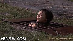 Bound Babe Takes Brutal Bondage Blowjob And Rough Spanking Fuck!