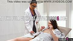 naughty milf doctor licks petite teen patient's pussy in hospital making her extremely wet