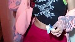 bonneyuwu sucks 3 25 lollipops with pretty blonde lips in softcore teen solo