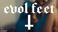 blonde latina goddess chokes slave deepthroat licks feet toes