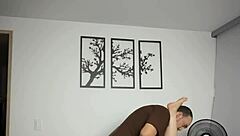 colombian hottie rides cock doggy then creampie cowgirl style