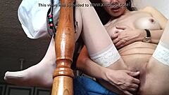 fingering myself on home bleachers feels so naughty