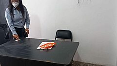 I FUCKED STEPDAD'S SECRETARY IN OFFICE SHE SEDUCED ME DESK STAND SEX