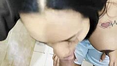 shy latina maid leyne rodriguez fucks boss deep cum