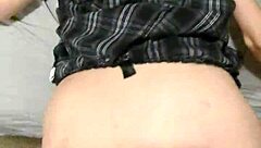 Step Dad Punishes Bent-Over Pregnant Student with Creampie