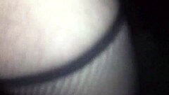 She wanders woods wearing only g-string fishnet stockings