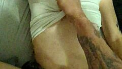 Step Dad Punishes Bent-Over Pregnant Student with Creampie