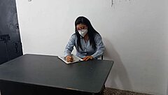 I FUCKED STEPDAD'S SECRETARY IN OFFICE SHE SEDUCED ME DESK STAND SEX