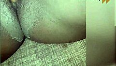 viewer explores black ebony girl's wet cunt with intense fingering