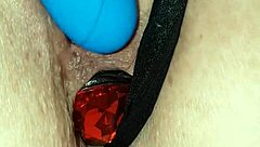 Argentinian milf moans loud during intense handjob session