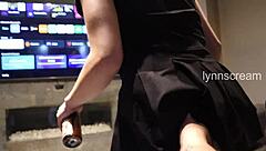 boss hires petite latina maid slut bends over doggystyle blowjob cum on ass