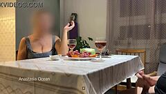 imagine him stroking unseen under the desk while chatting with stepmom