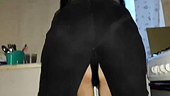 StepMom In Jeans Takes Son's Anal Virginity Kitchen Quickie Strapon Surprise