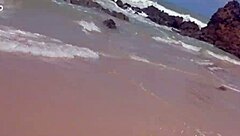 Yuri Gaúcho Wife Bares Big Tits and Ass on Nudist Beach for All