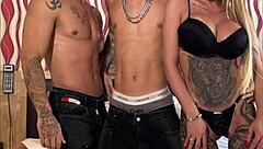 I can't get enough of this hot threesome fun with the hung guy