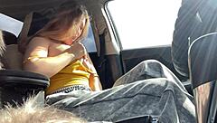 18yo MILF SQUIRTS Explosive in Car – Public Outdoor Orgasm Madness!