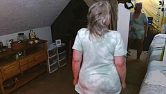 dawnskye1962 flashes hairy beaver and big natural tits in first white panties update