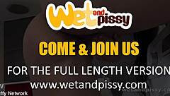 busty czech teen fingers shaved pussy then pees on laundry