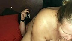 A busty milf climbs aboard the thick cock, riding hard until she creams all over it in ecstasy.